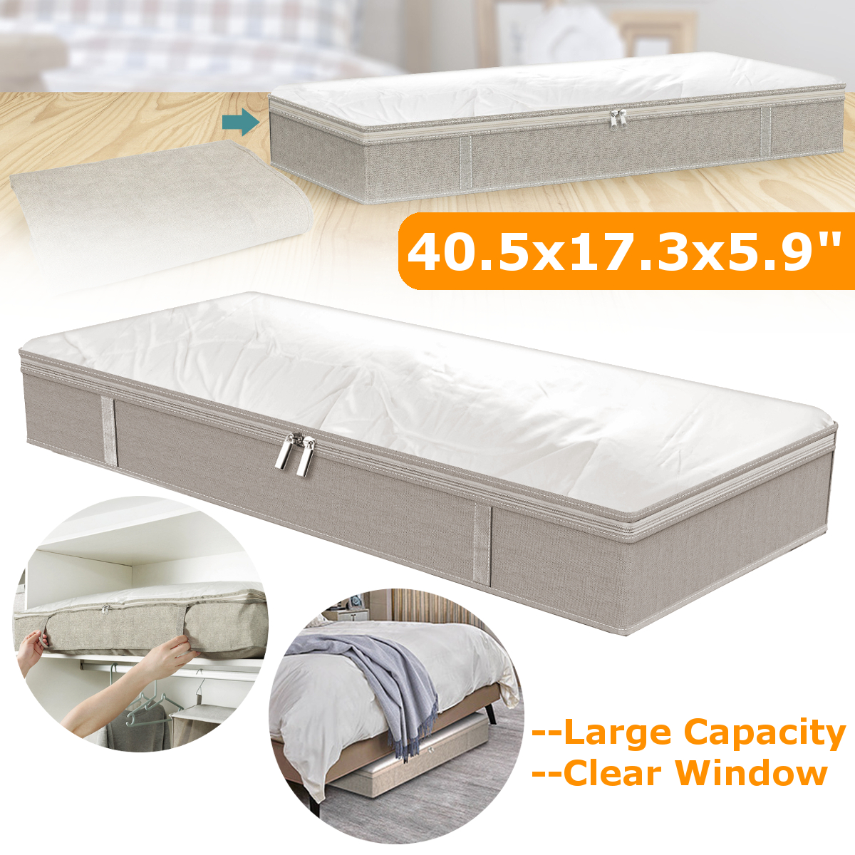 Under-Bed-Storage-Bag-Big-Containers-Comforter-Blanket-Clothes-Zipper-Organizer-1727891-1