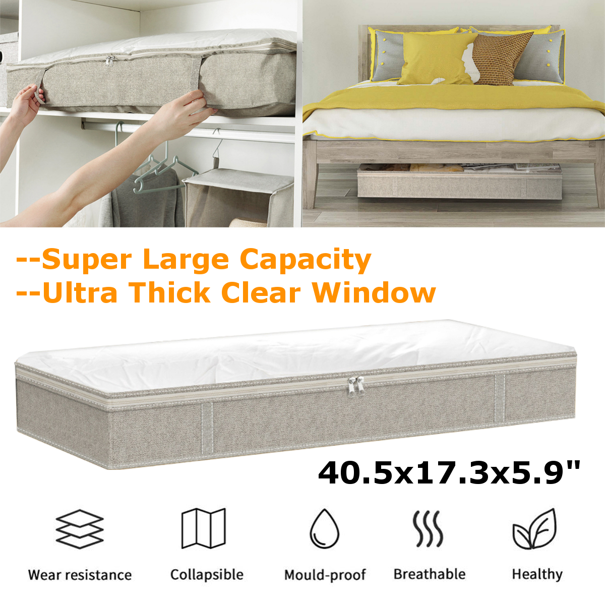 Under-Bed-Storage-Bag-Big-Containers-Comforter-Blanket-Clothes-Zipper-Organizer-1727891-2