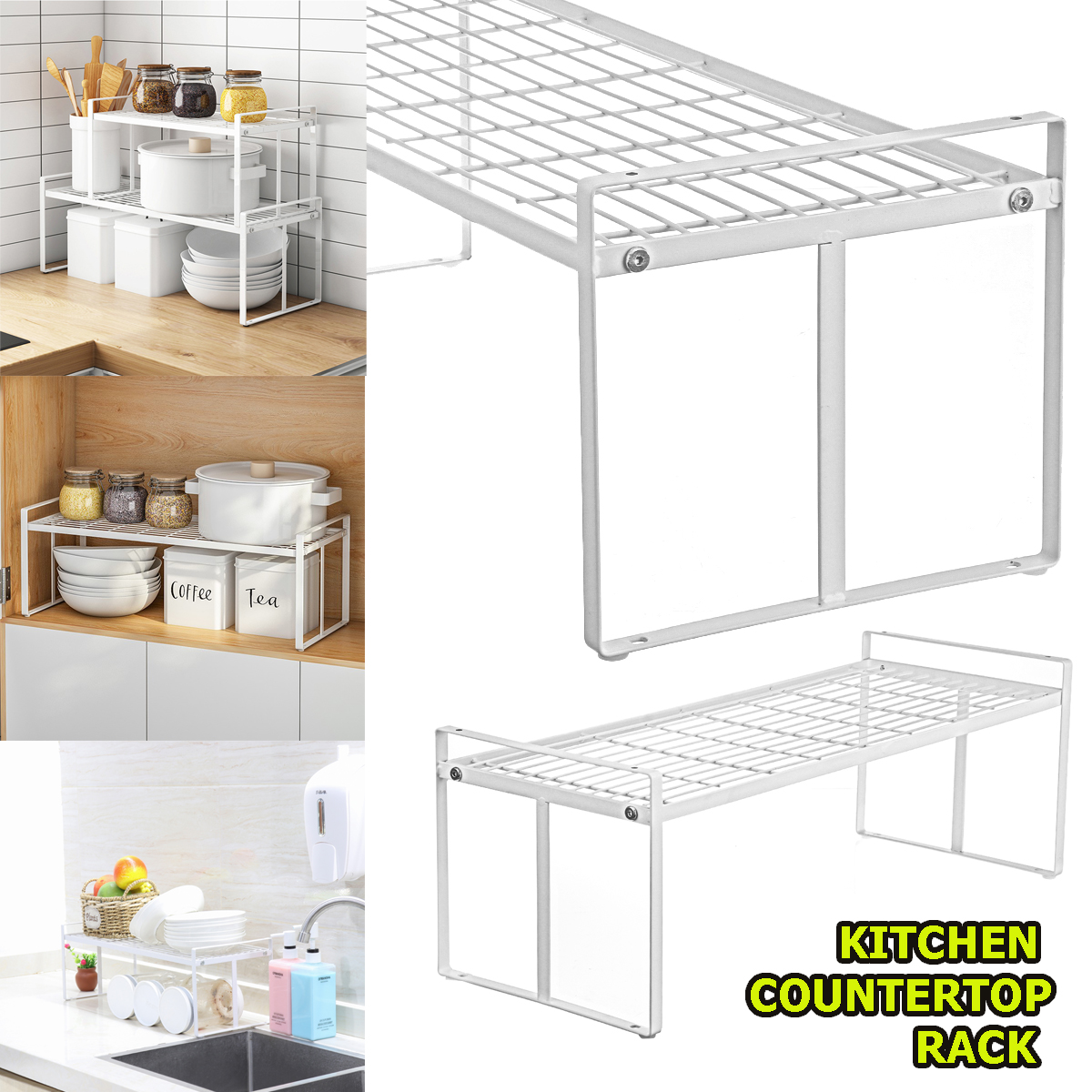 White-Standing-Rack-Kitchen-Bathroom-Countertop-Storage-Organizer-Shelf-Holder-1722152-1