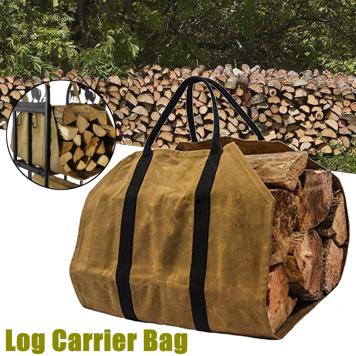 khaki-Firewood-Carrier-Log-Carrier-Wood-Carrying-Bag-for-Fireplace-16oz-Waxed-Canvas-1388831-1
