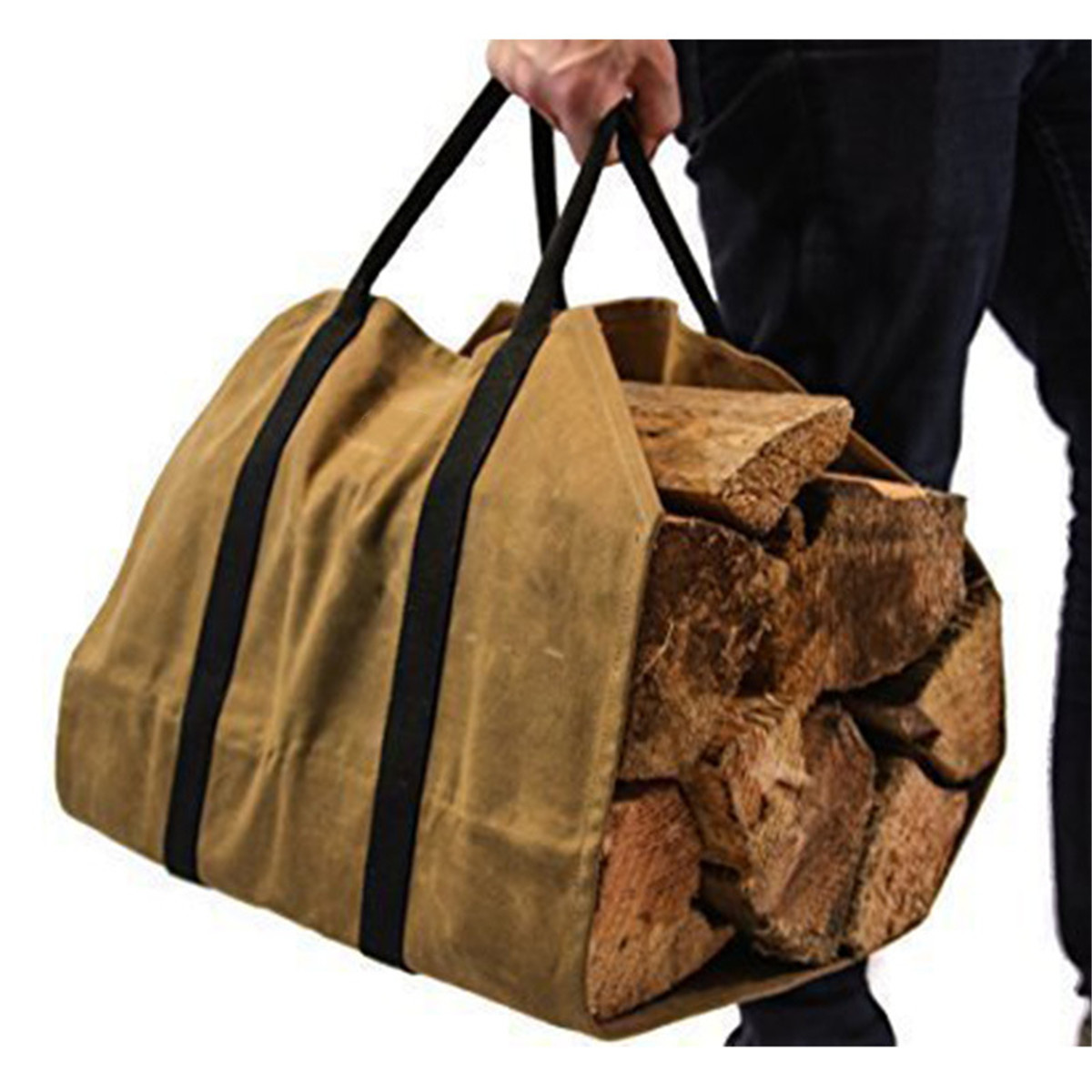 khaki-Firewood-Carrier-Log-Carrier-Wood-Carrying-Bag-for-Fireplace-16oz-Waxed-Canvas-1388831-3