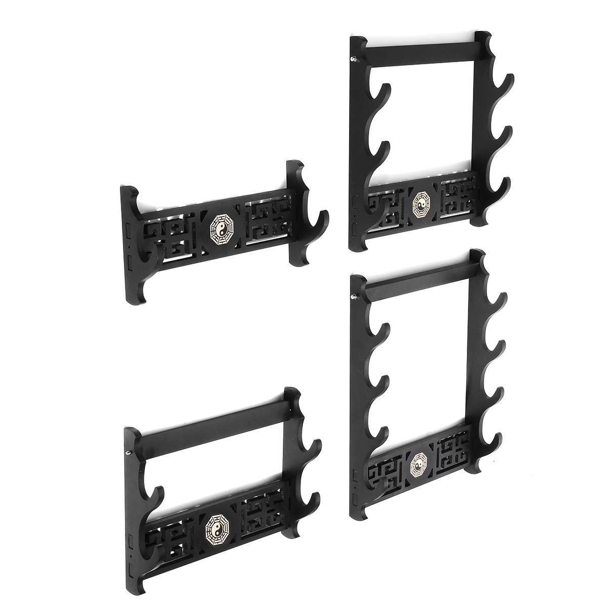 1-4-Tiers-Katana-Wakizashi-Bagua-Design-Holder-Wall-Mount-Bracket-Rack-Tool-Display-Hanger-1589094-3