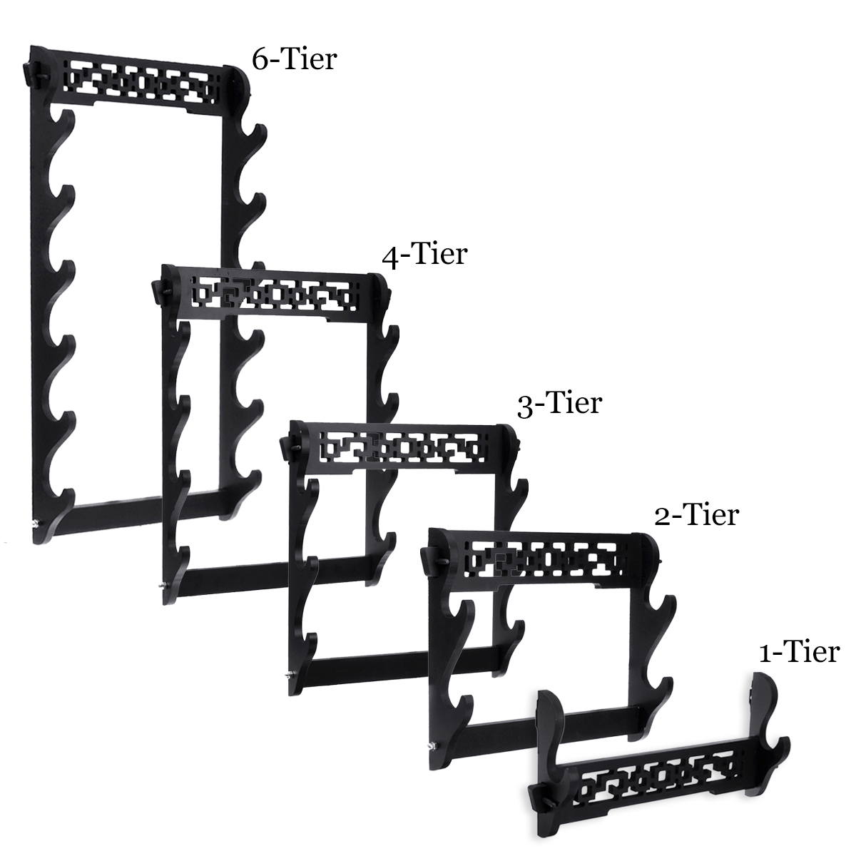 1-6-Tiers-Katana-Wakizashi-Holder-Wall-Mount-Bracket-Rack-Display-Hanger-Tool-Holder-1568490-4
