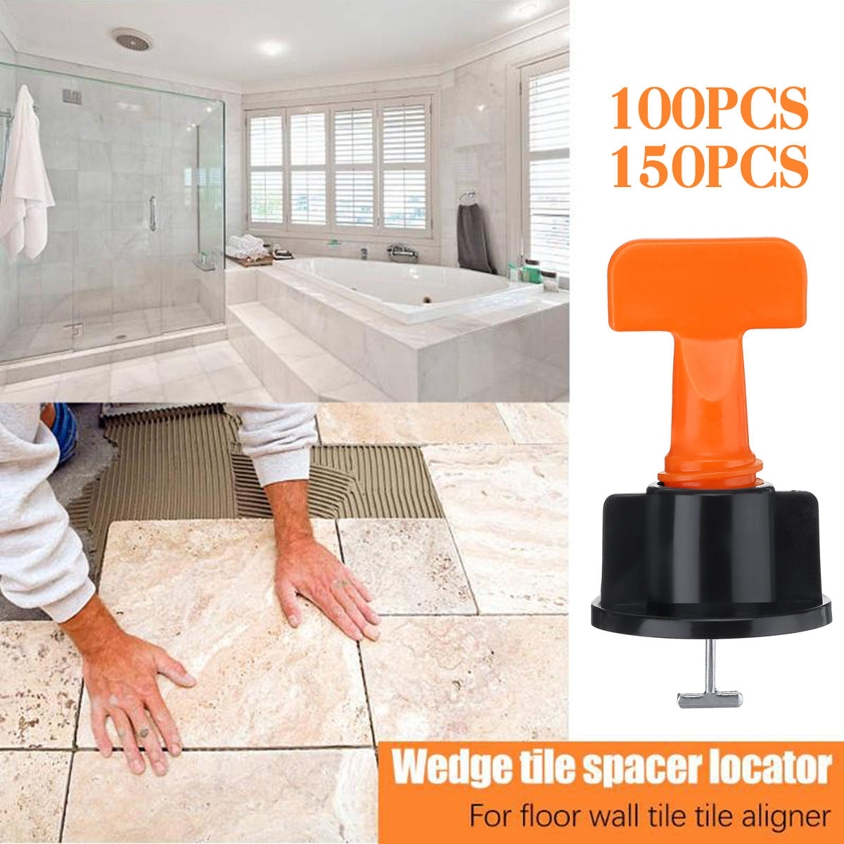 100150Pcs-Tile-Leveling-Floor-Kit-Alignment-Clip-Reusable-Spacers-Locator-Kit-1614856-2