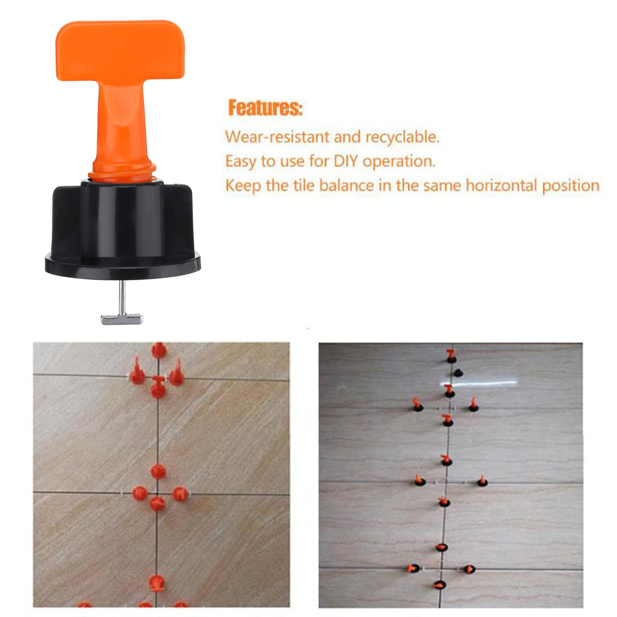 100150Pcs-Tile-Leveling-Floor-Kit-Alignment-Clip-Reusable-Spacers-Locator-Kit-1614856-4