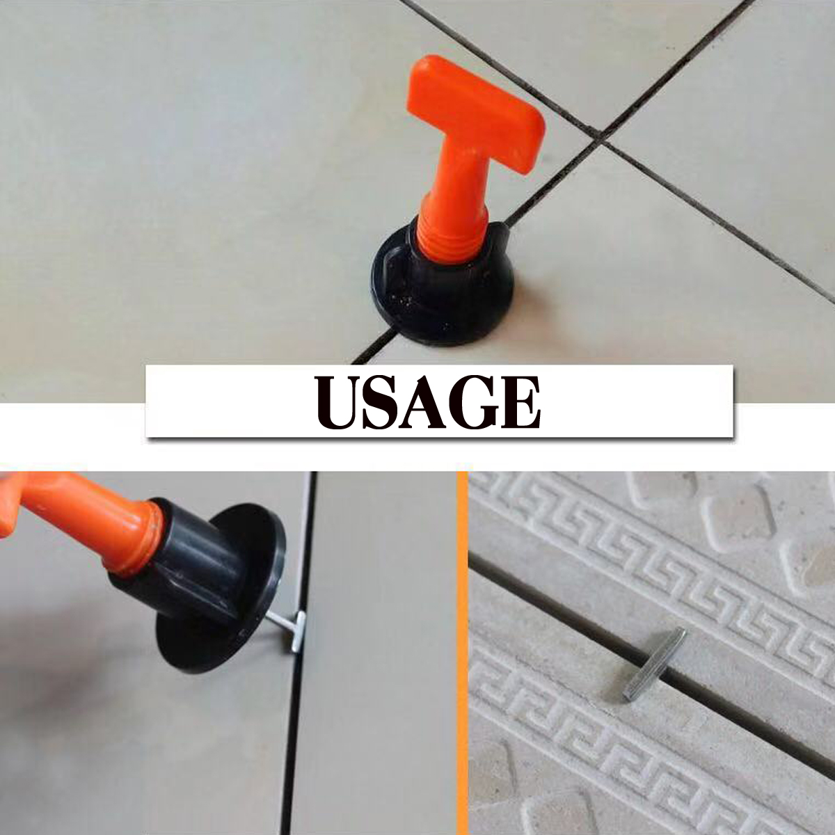 100150Pcs-Tile-Leveling-Floor-Kit-Alignment-Clip-Reusable-Spacers-Locator-Kit-1614856-5