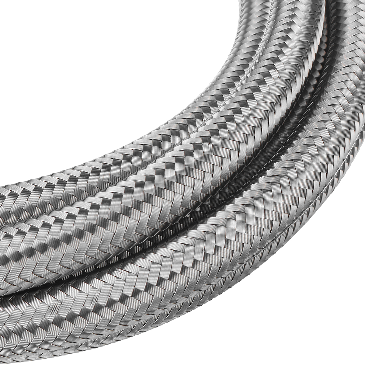 10FT-AN4-AN6-AN8-AN10-Fuel-Hose-Oil-Gas-Line-Pipe-Stainless-Steel-Braided-Silver-1685142-7