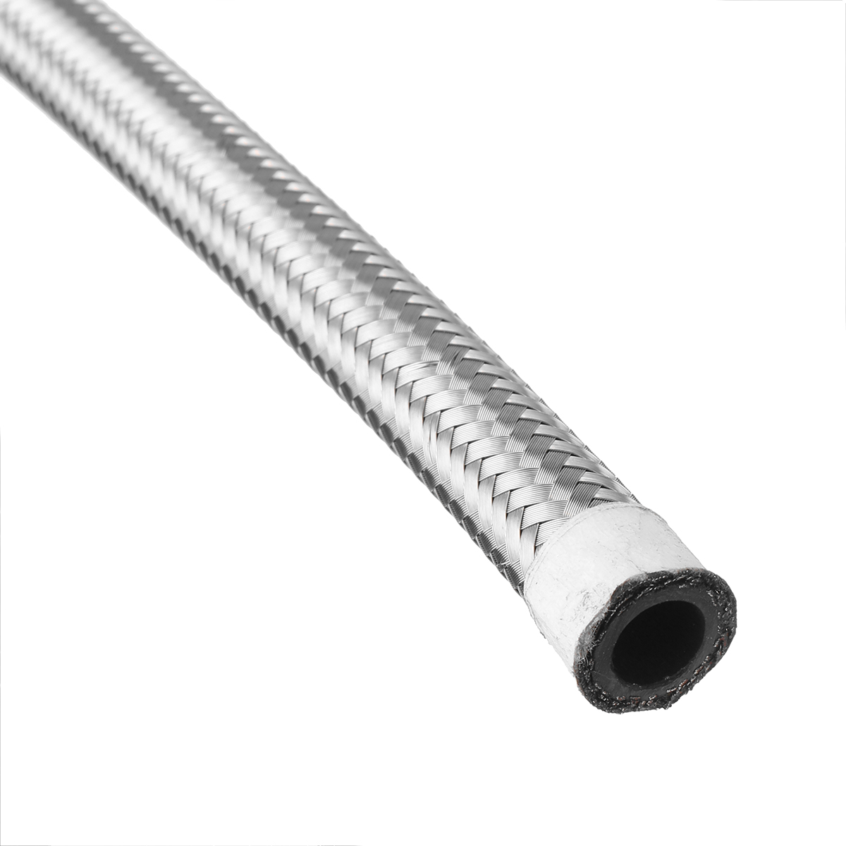 10FT-AN4-AN6-AN8-AN10-Fuel-Hose-Oil-Gas-Line-Pipe-Stainless-Steel-Braided-Silver-1685142-8