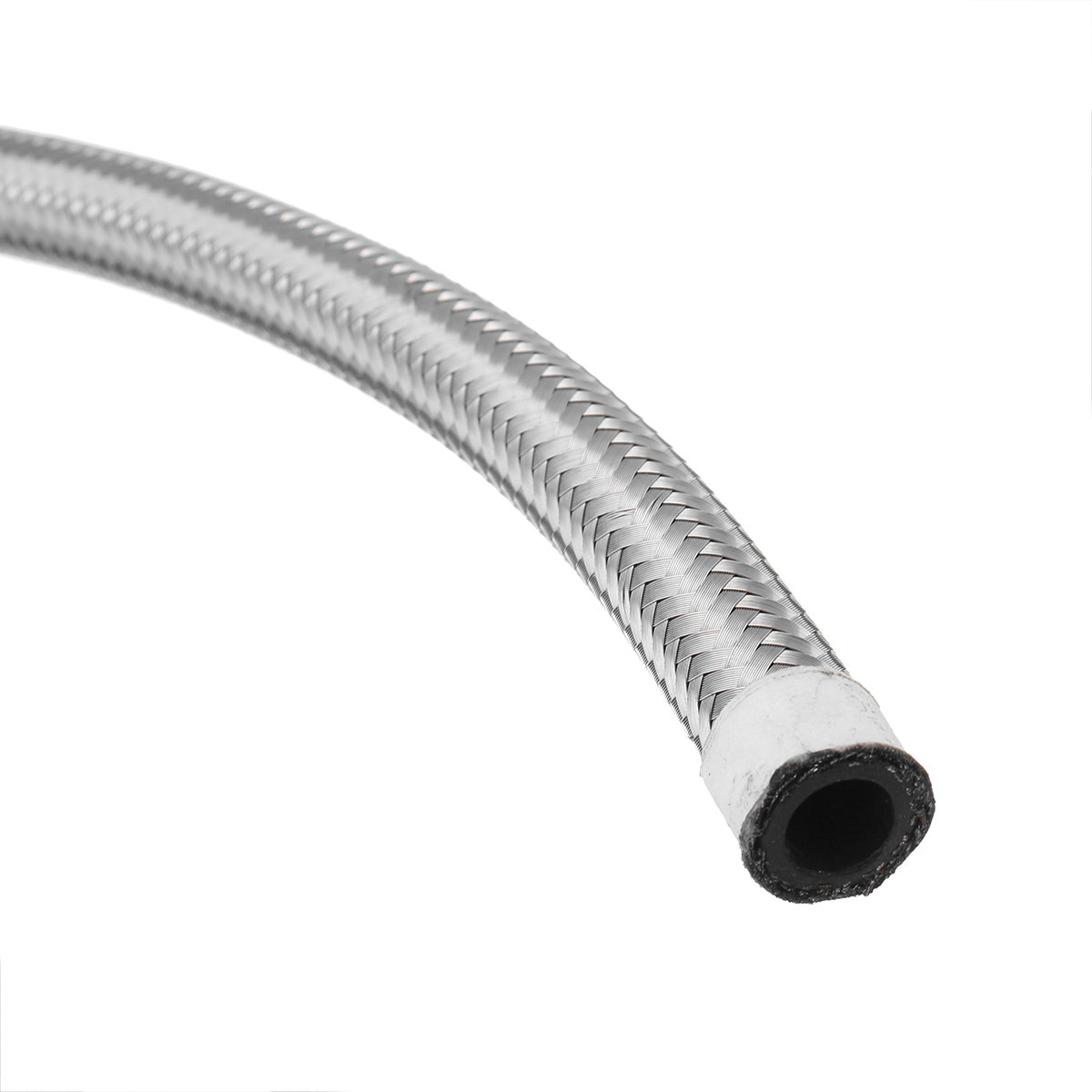 10FT-AN4-AN6-AN8-AN10-Fuel-Hose-Oil-Gas-Line-Pipe-Stainless-Steel-Braided-Silver-1685142-9