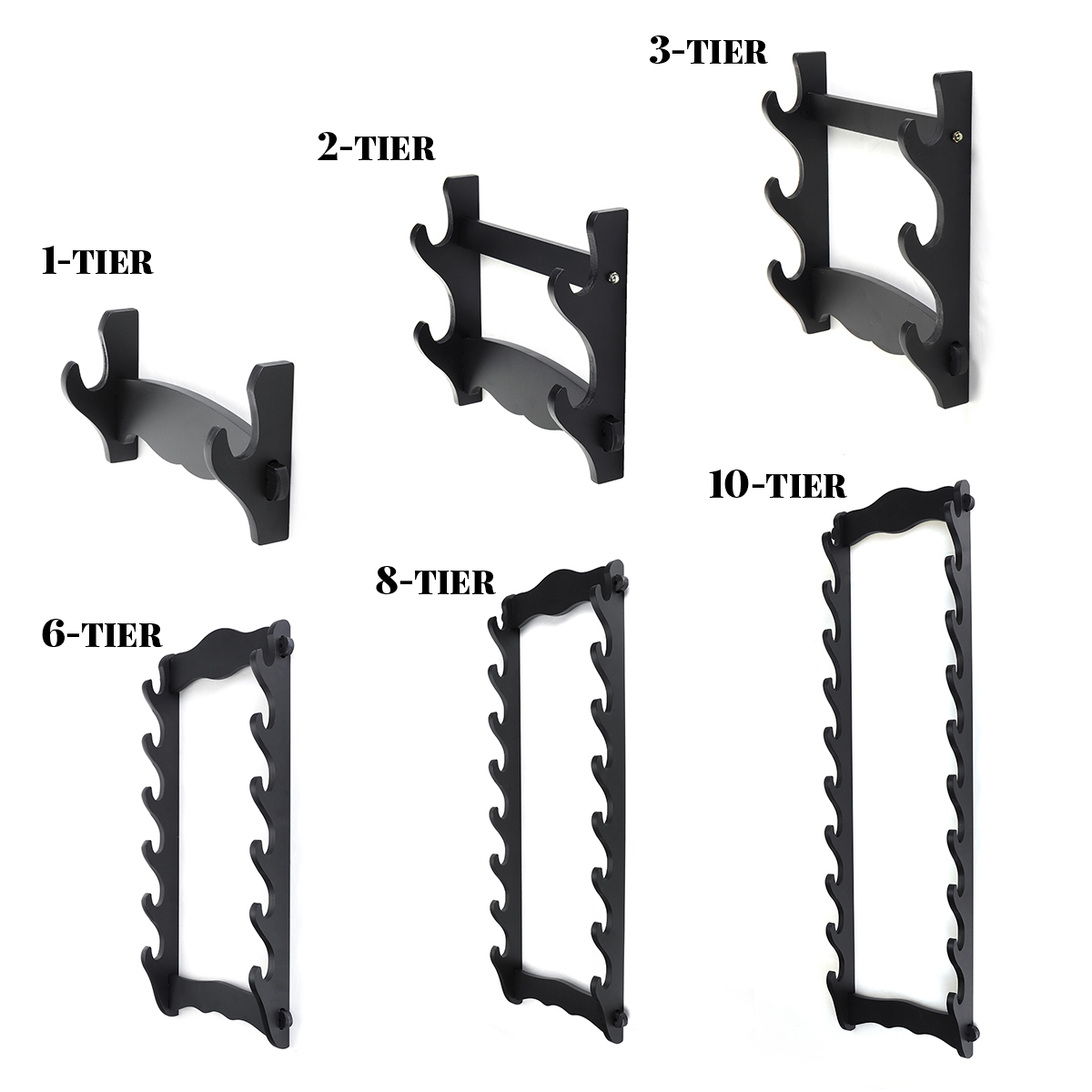 12346810-Layer-Samurai-Blade-Holder-Bracket-Wall-mounted-Tool-Display-Stand-1598096-2