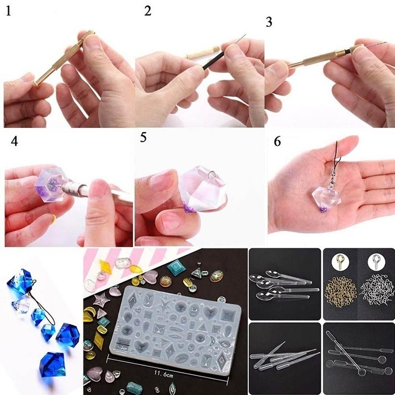 127Pcs-Jewelry-Making-Molds-With-Hand-Twist-Drill-Crafts-Cameo-Pendants-Hand-Tools-1663039-7