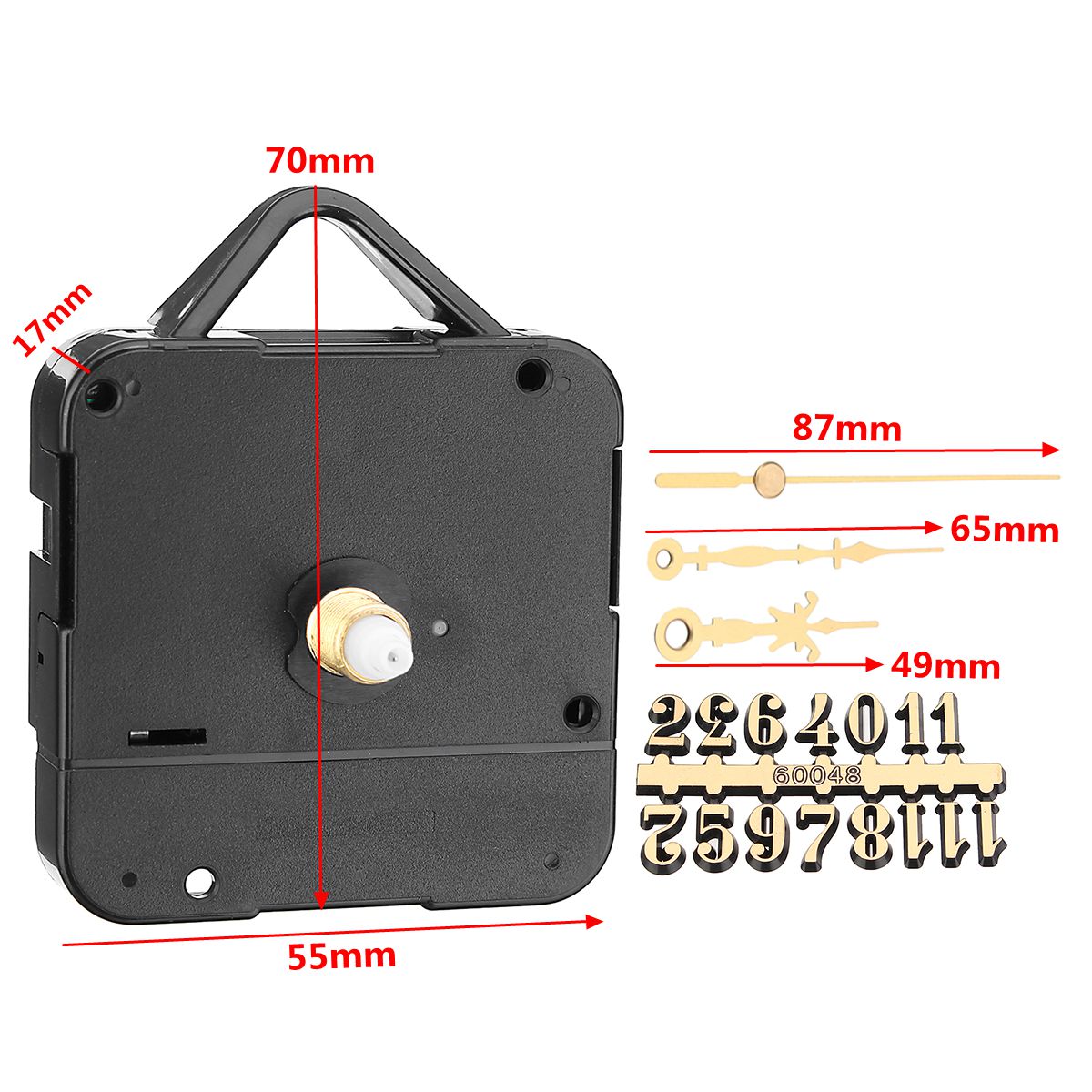 17mm-Silent-Quartz-Clock-Movement-Kit-with-Gold-Digital-Card-Hour-Minute-Second-Hand-1362368-1