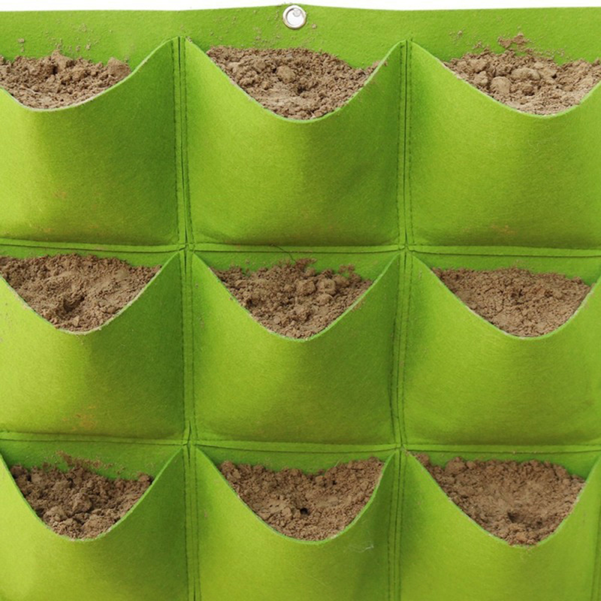 18-Pockets-Wall-Hanging-Planting-Bags-Garden-Vertical-Planter-Growing-Pots-Green-1702842-8