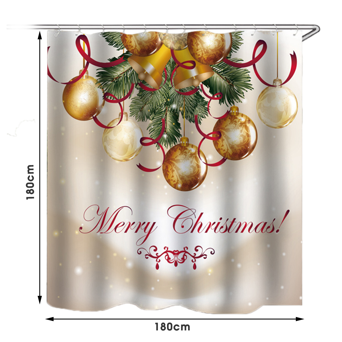 180x180cm-Merry-Christmas-Waterproof-Bath-Shower-Curtain-Toilet-Non-slip-Cover-Mat-Rug-Set-1573539-9