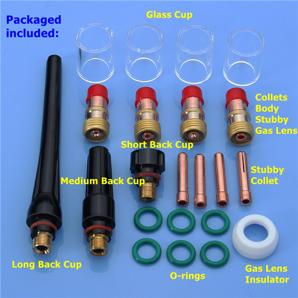 22pcs-TIG-Welding-Stubby-Gas-Lens-10-Pyrex-Cup-Kit-for-Tig-WP-171826-Torch-1258456-1