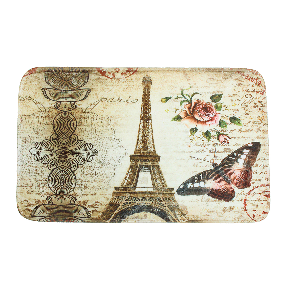 3PcsSet-Eiffel-Tower-Flannel-Floor-Pedestal-Rug-Lid-Toilet-Cover-Bath-Carpet-Mat-1634206-3