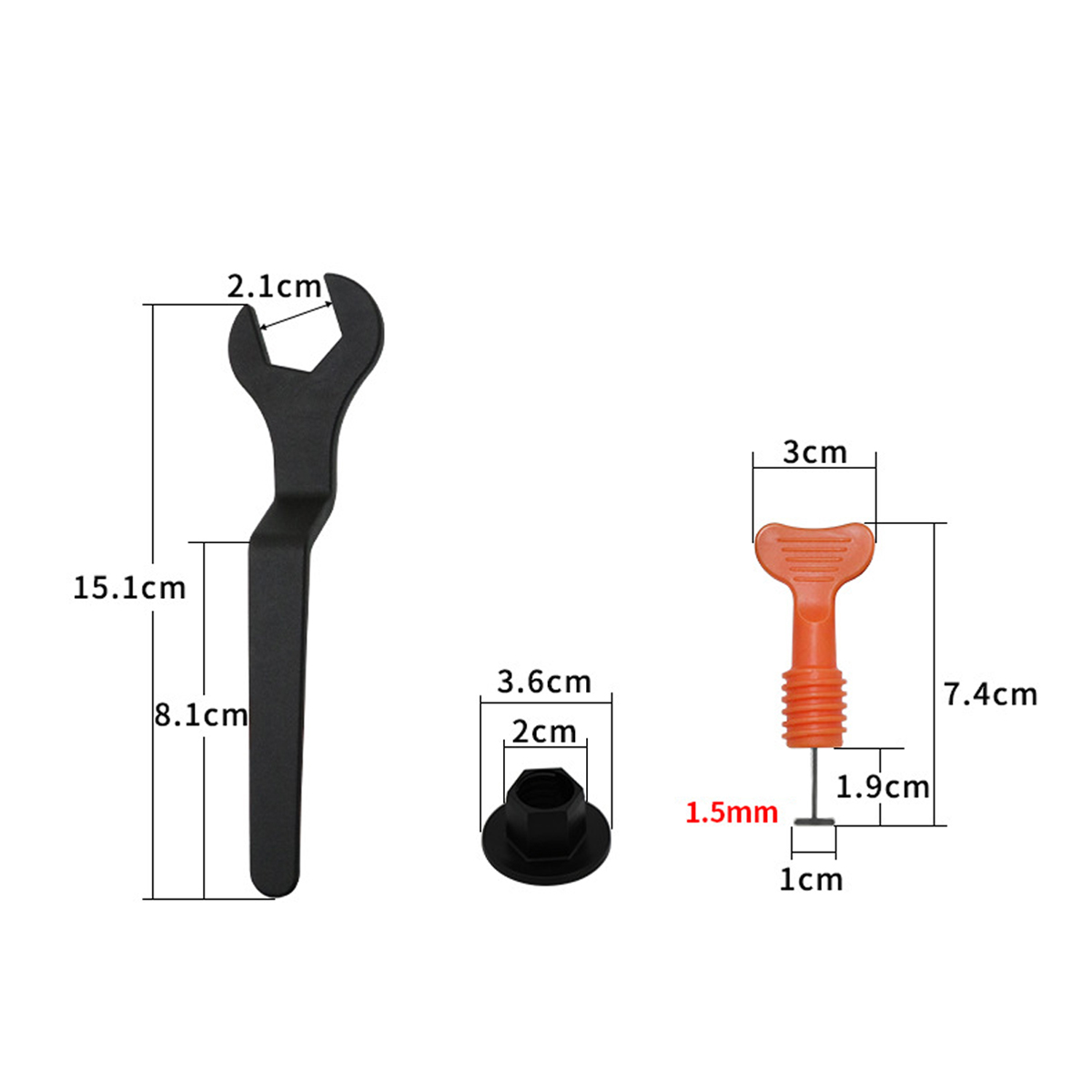 4050100Pcs-Tile-Leveling-System-Floor-Kit-Alignment-Clip-Reusable-Spacers-Locator-W-Wrench-1623252-4
