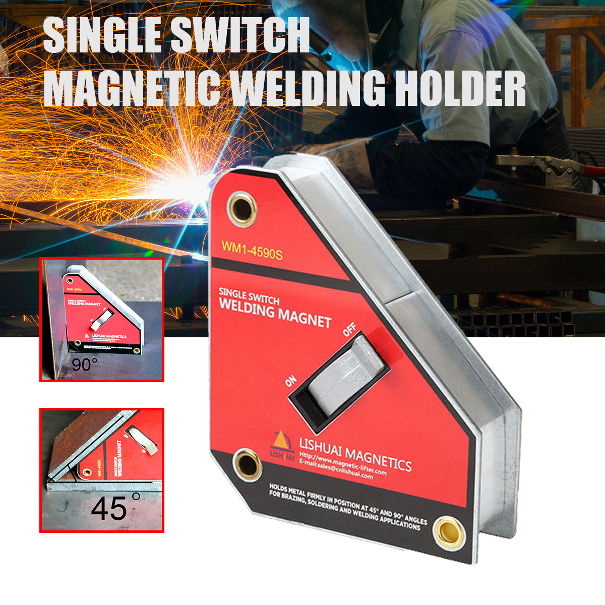 45deg-90deg-Arrow-Magnetic-Welding-Holder-Single-Switch-Welding-Corner-Magnet-1698218-1