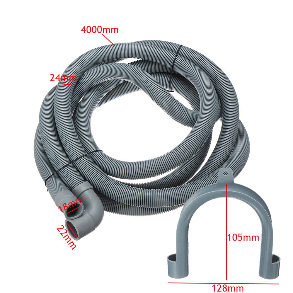 4M-Wash-Machine-Dishwasher-Drain-Hose-Outlet-Water-Pipe-Flexible-Extension-22mm-With-Bracket-1358132-1