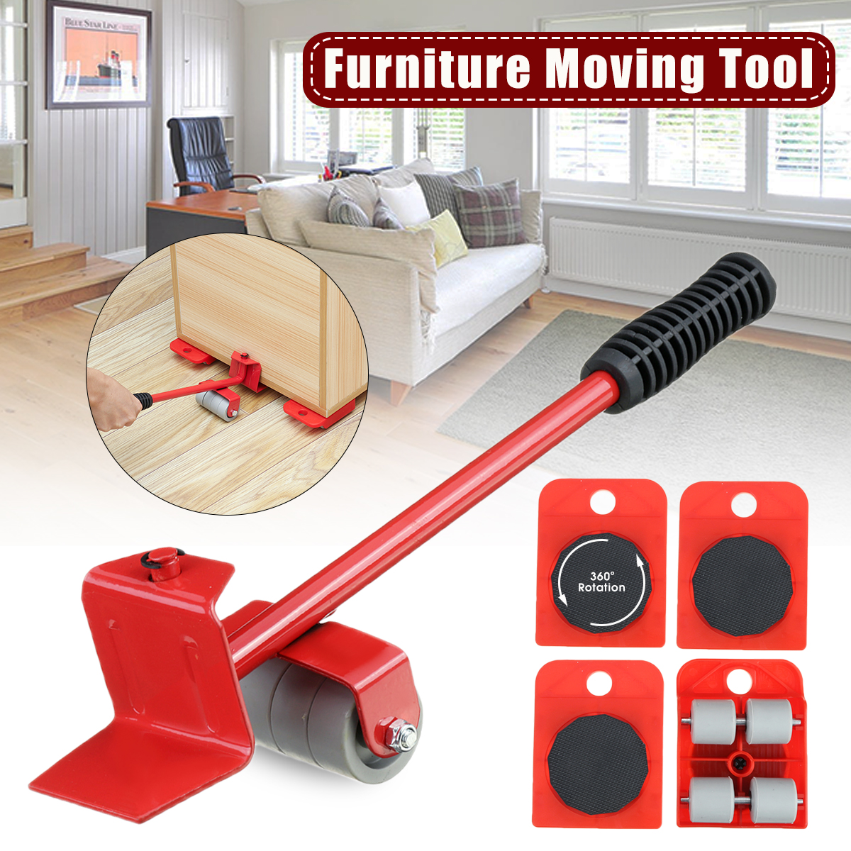 5Pcs-Red-Furniture-Mover-Heavy-Duty-Lifter-Mover-Transport-Set-Furniture-Roller-Tool-1635325-1
