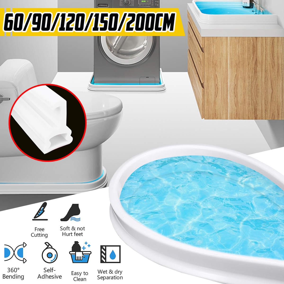 60-200cm-White-Bathroom-Water-Stopper-Flood-Barrier-Rubber-Dam-Silicone-Water-Blocker-Water-Barrier-1762968-1
