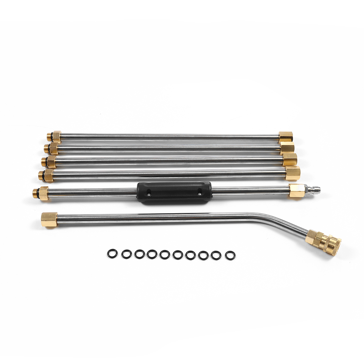 6PCS-High-Pressure-Washer-Extension-Spray-Lance-Wand-14-Inch-With-10pcs-O-ring-1695809-9