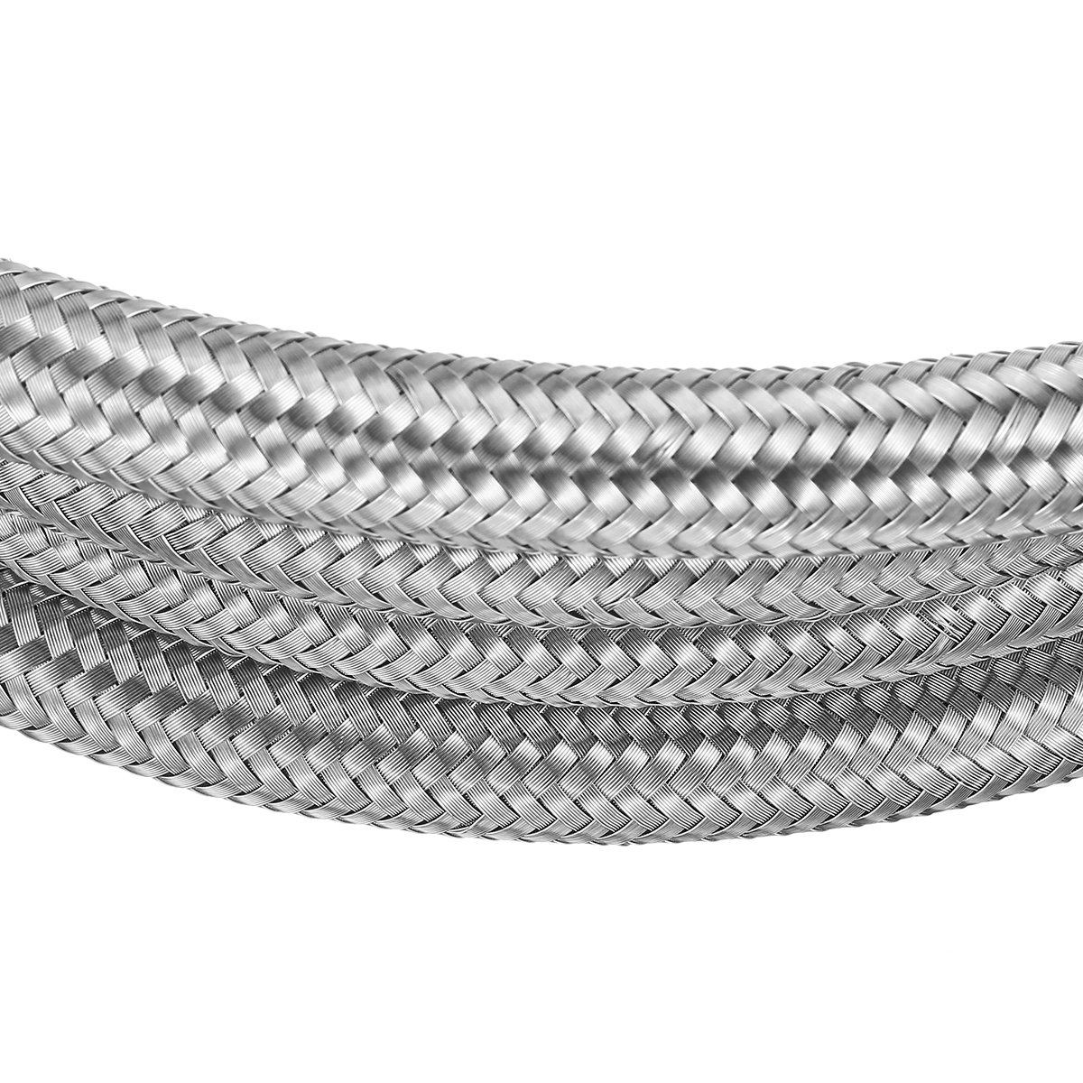8FT-AN4-AN6-AN8-AN10-Fuel-Hose-Oil-Gas-Line-Pipe-Stainless-Steel-Braided-Silver-1685158-6