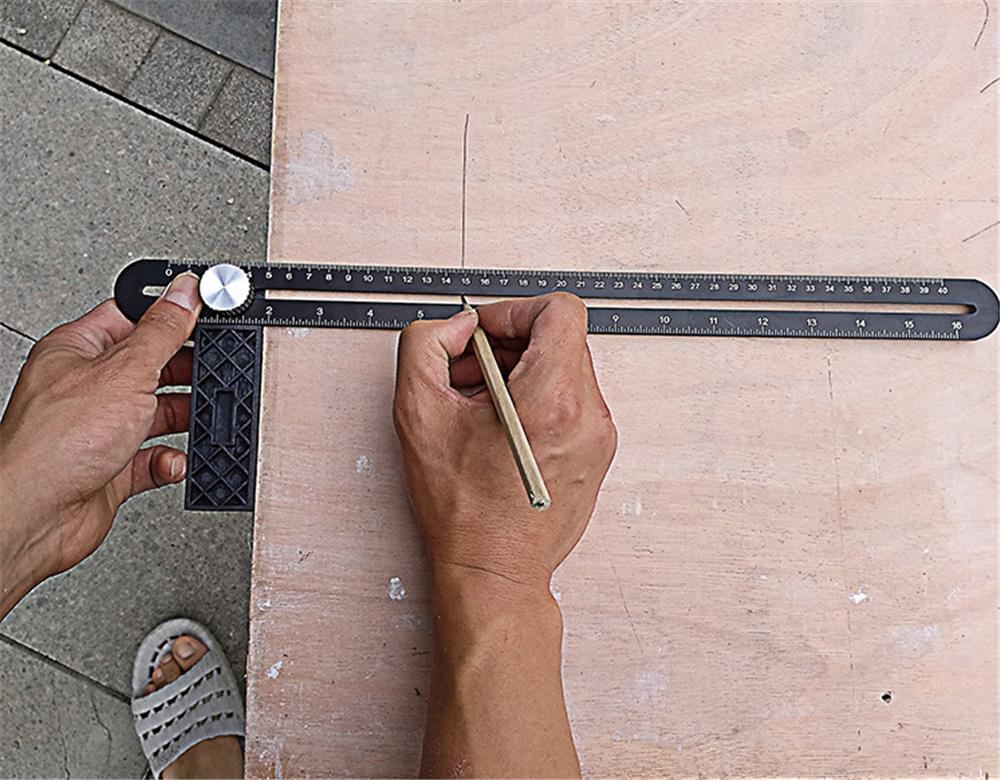 Aluminum-Multifunction-Four-Square-Folding-Ruler-Woodworking-Scriber-Position-Hole-Opener-1368801-9