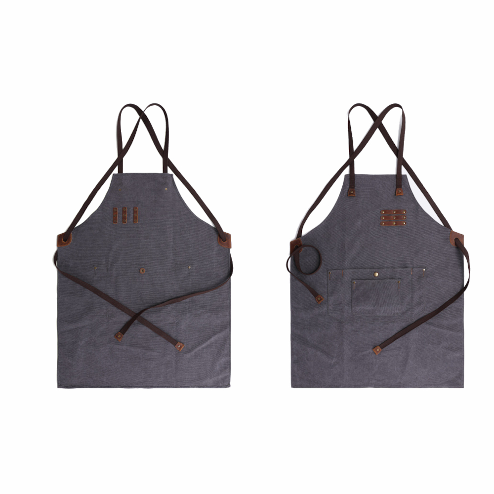 Canvas-Vintage-Apron-Waterproof-Oil-proof-Wearable-Apron-For-Woodworking-Carpenter-Painter-Apron-1774554-3