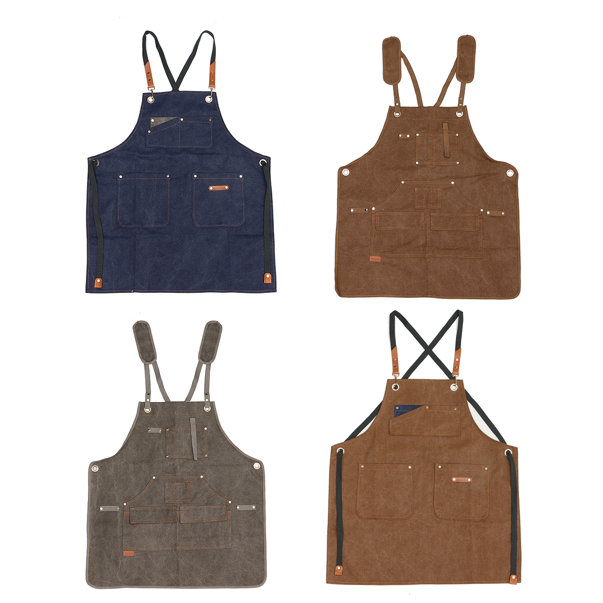 Canvas-Woodworking-Apron-Shop-Apron-Pockets-Waxed-Wax-Cloth-Waterproof-Apron-Chef-Tool-Storage-1756304-1