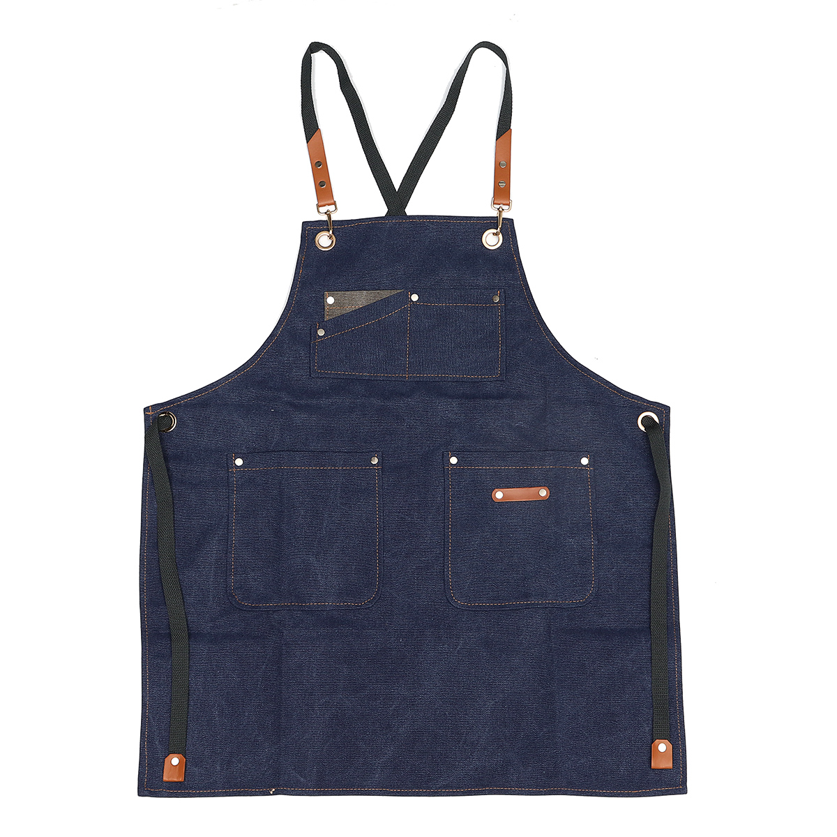 Canvas-Woodworking-Apron-Shop-Apron-Pockets-Waxed-Wax-Cloth-Waterproof-Apron-Chef-Tool-Storage-1756304-4