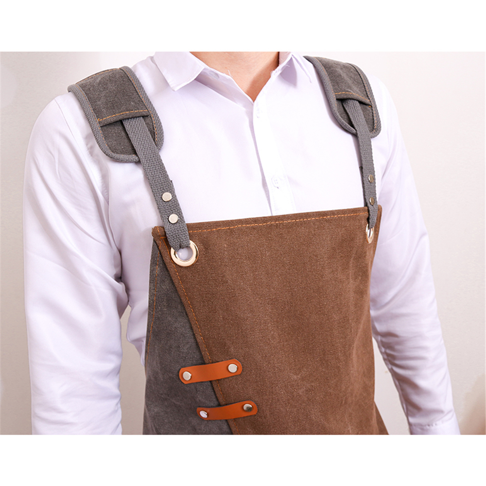 Cowboy-Denim-Apron-Shop-Apron-Pockets-Waxed-Wax-Cloth-Waterproof-Apron-Woodworking-Chef-Tool-Storage-1781332-11