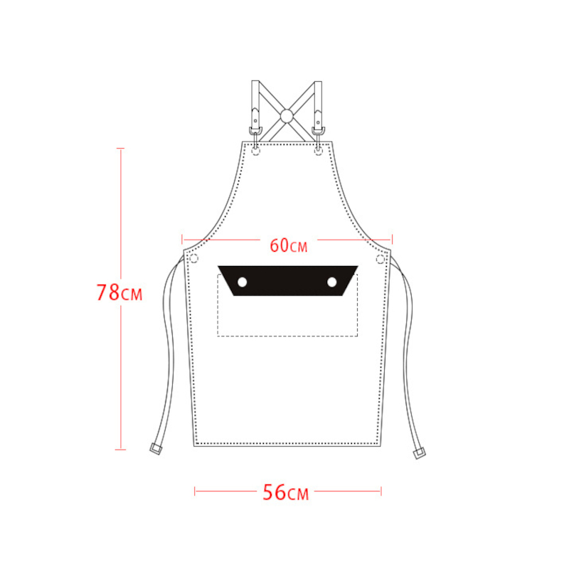 Denim-Work-Apron-Washable-Dust-proof-Apron-Pocket-With-Flap-For-Craftsman-Carpenter-Mason-1774600-8