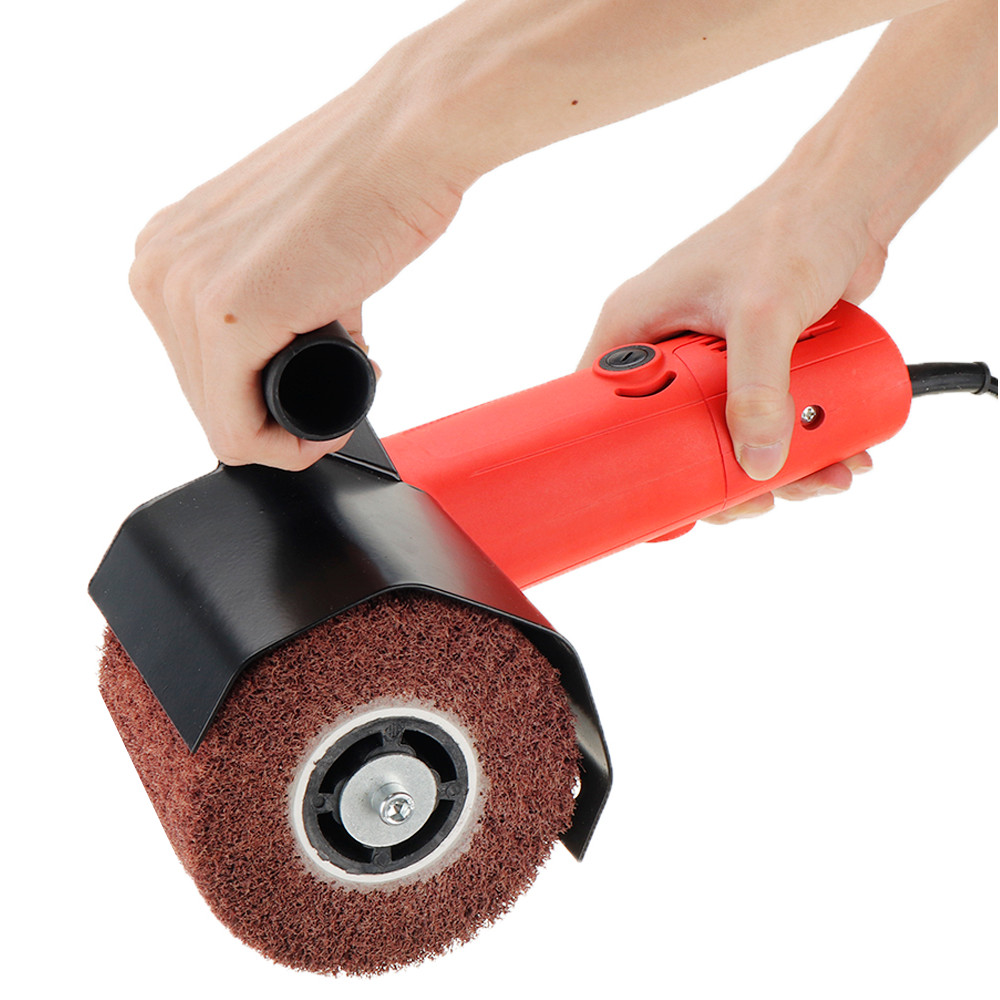 Drillpro-Angle-Grinder-Burnishing-Polishing-Machine-Attachment-Metal-Steel-Wood-Sander-for-115-125-A-1511027-6