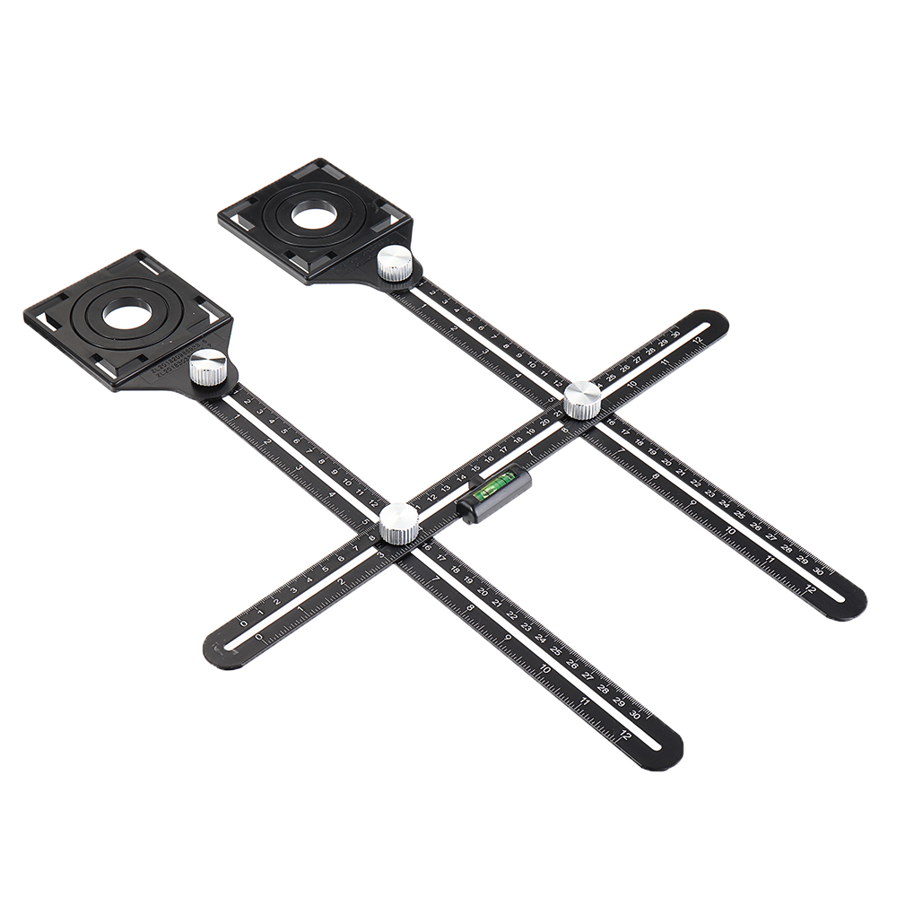 Drillpro-Multi-Functional-Adjustable-Tile-Hole-Locator-Masonry-Glass-Fixed-Punch-Angle-Measuring-Rul-1632296-2