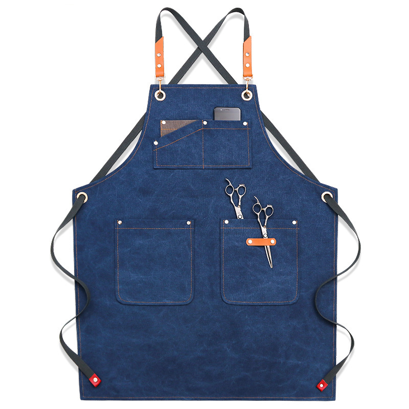 Multi-pocket-Canvas-Work-Apron-Washable-Dust-proof-Apron-For-Craftsman-Carpenter-Mason-1774564-4