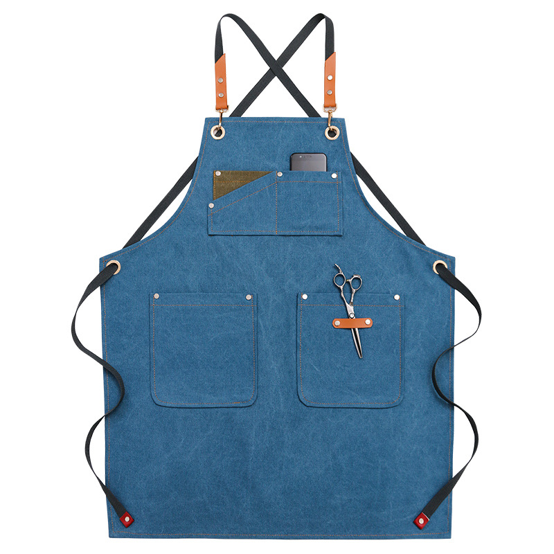 Multi-pocket-Canvas-Work-Apron-Washable-Dust-proof-Apron-For-Craftsman-Carpenter-Mason-1774564-6