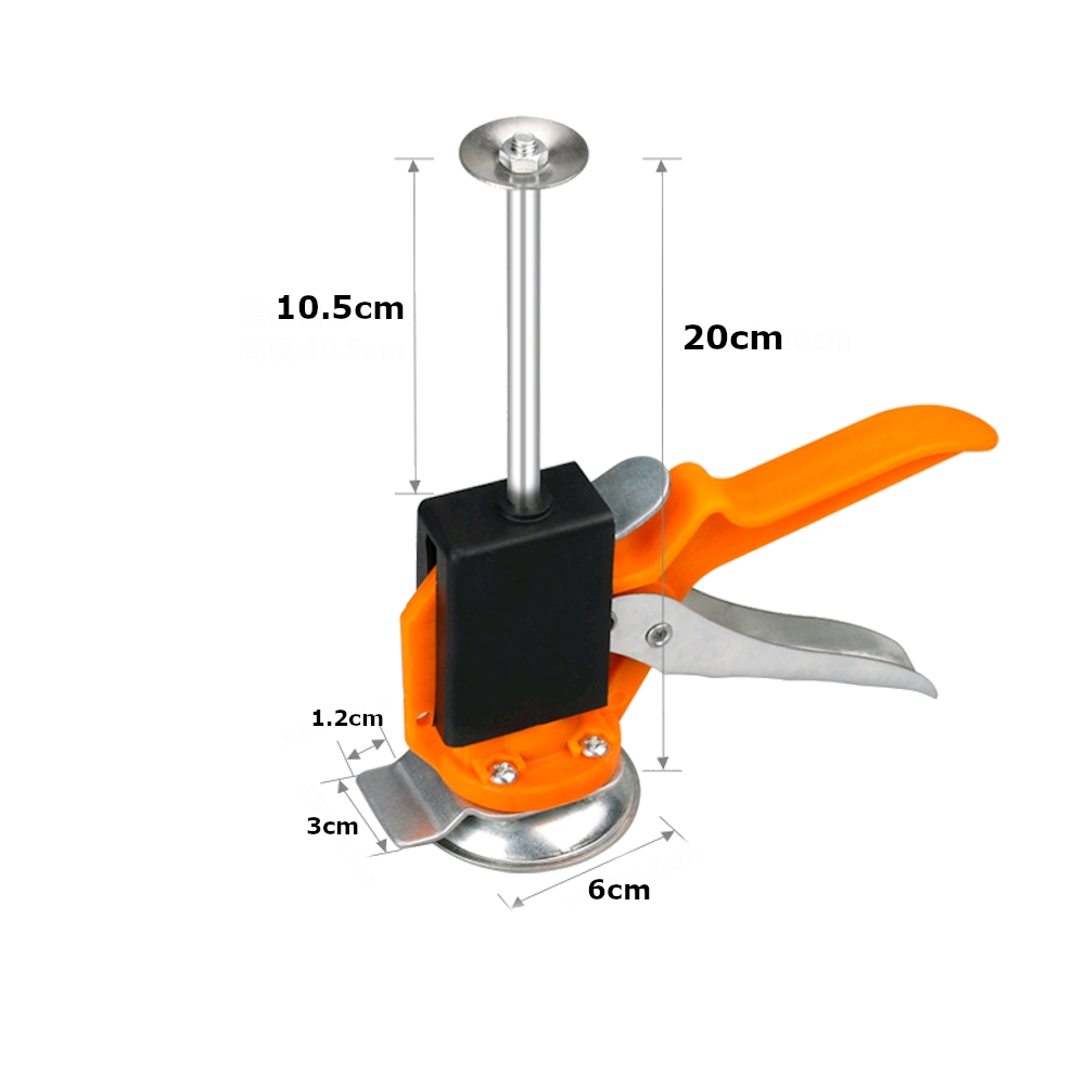 Orange-Metal-Tile-SingleThree-Column-Round-Bottom-Height-Adjuster-Manual-Lifting-Positioning-Leveler-1815218-1
