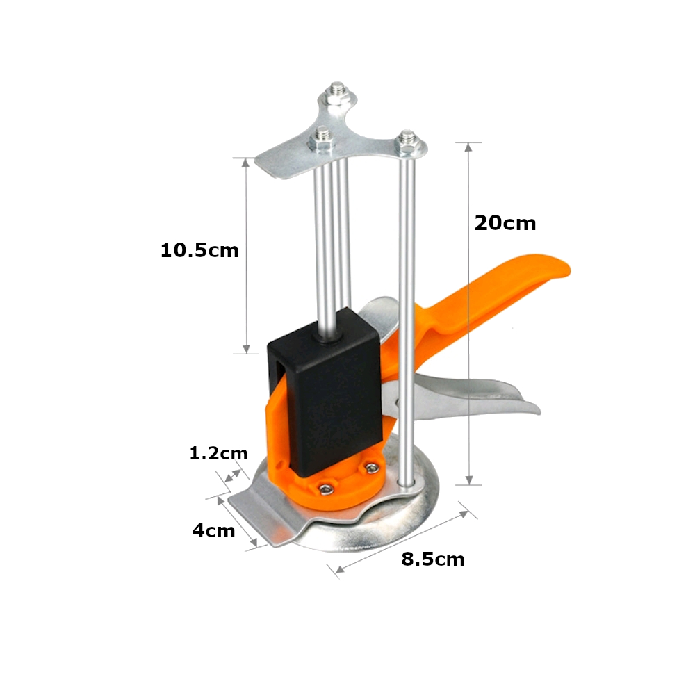 Orange-Metal-Tile-SingleThree-Column-Round-Bottom-Height-Adjuster-Manual-Lifting-Positioning-Leveler-1815218-2