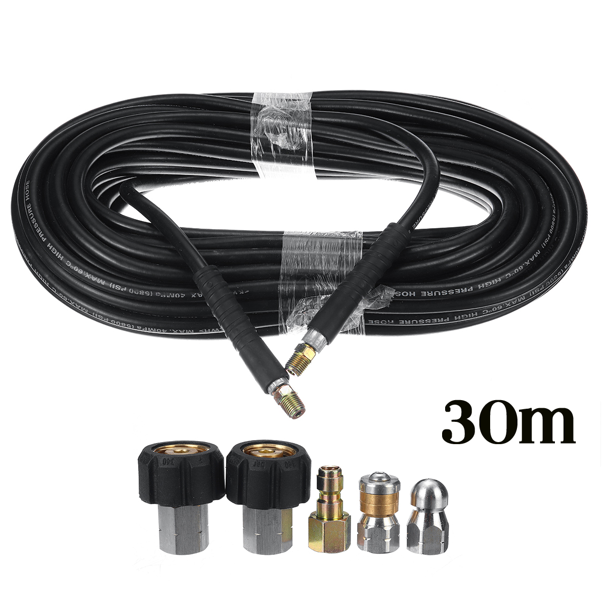 Pressure-Washer-Replaced-Hose-40MPa-5800PSI--W-5-x-Adapter-For-Most-of-Karcher-1616229-5