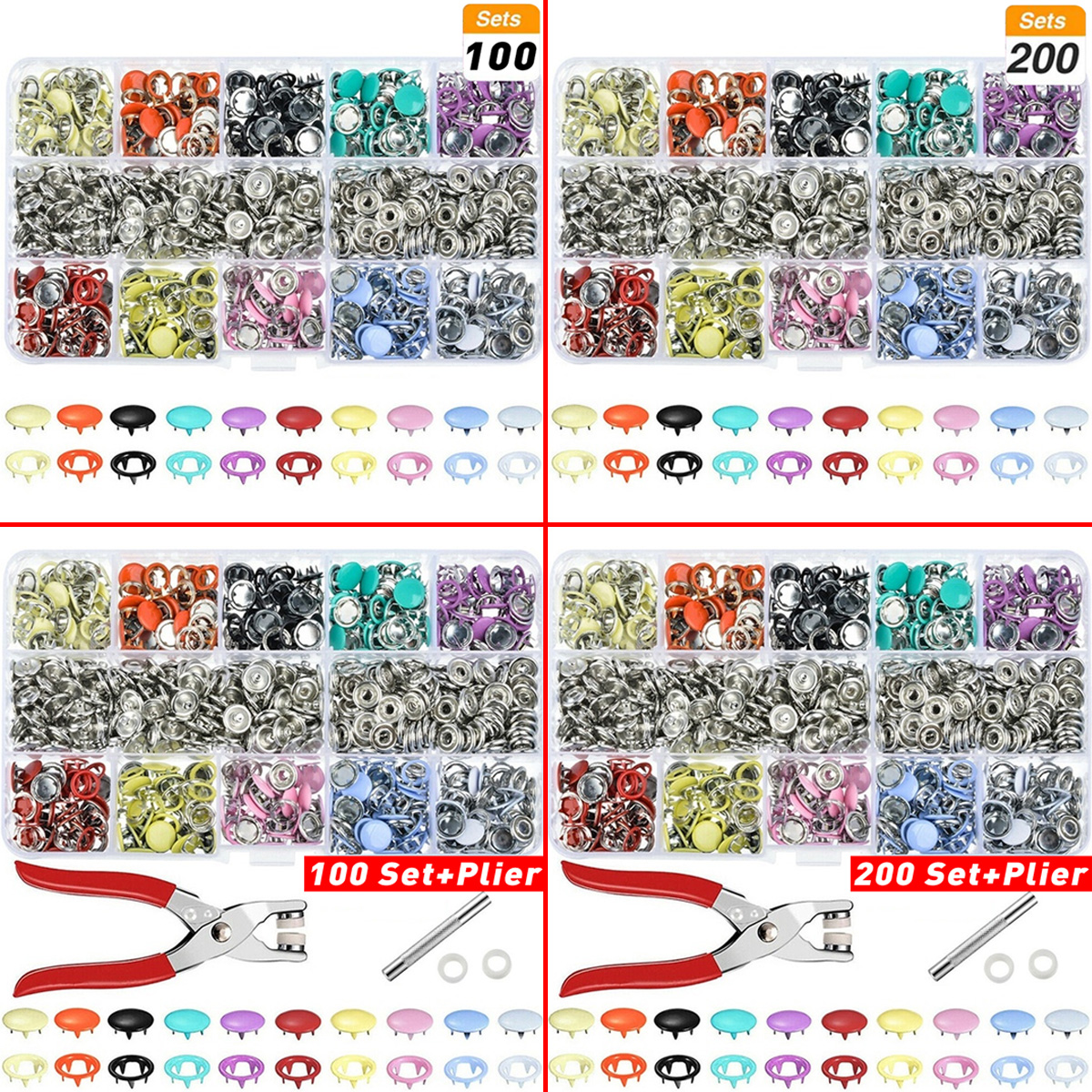100200-Sets-DIY-Press-Studs-Tools-Kit-Assorted-Colors-Snap-Metal-Sewing-Buttons-1618875-5