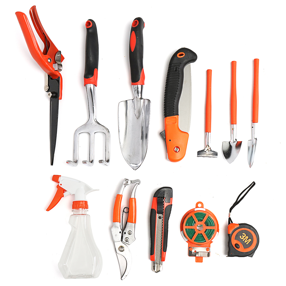 12Pcs-Multifuntional-Carbon-Steel-Household-Garden-Tools-Set-Kit-Hardware-Toolbox-1311215-2