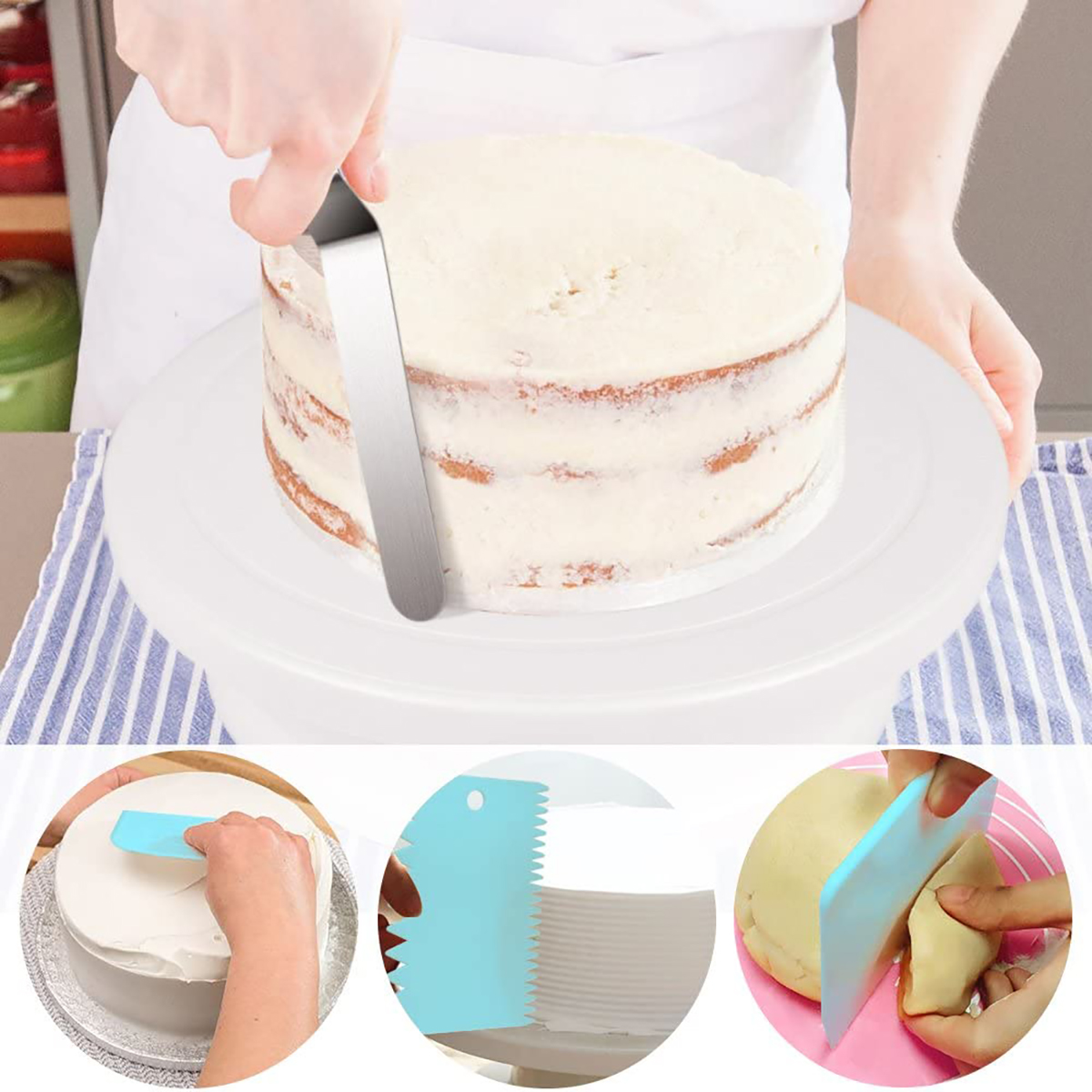 130Pcs-Cake-Decorating-Kit-Baking-Fondant-Supplies-Turntable-Bag-Tip-Spatula-Tools-Kit-1762483-2