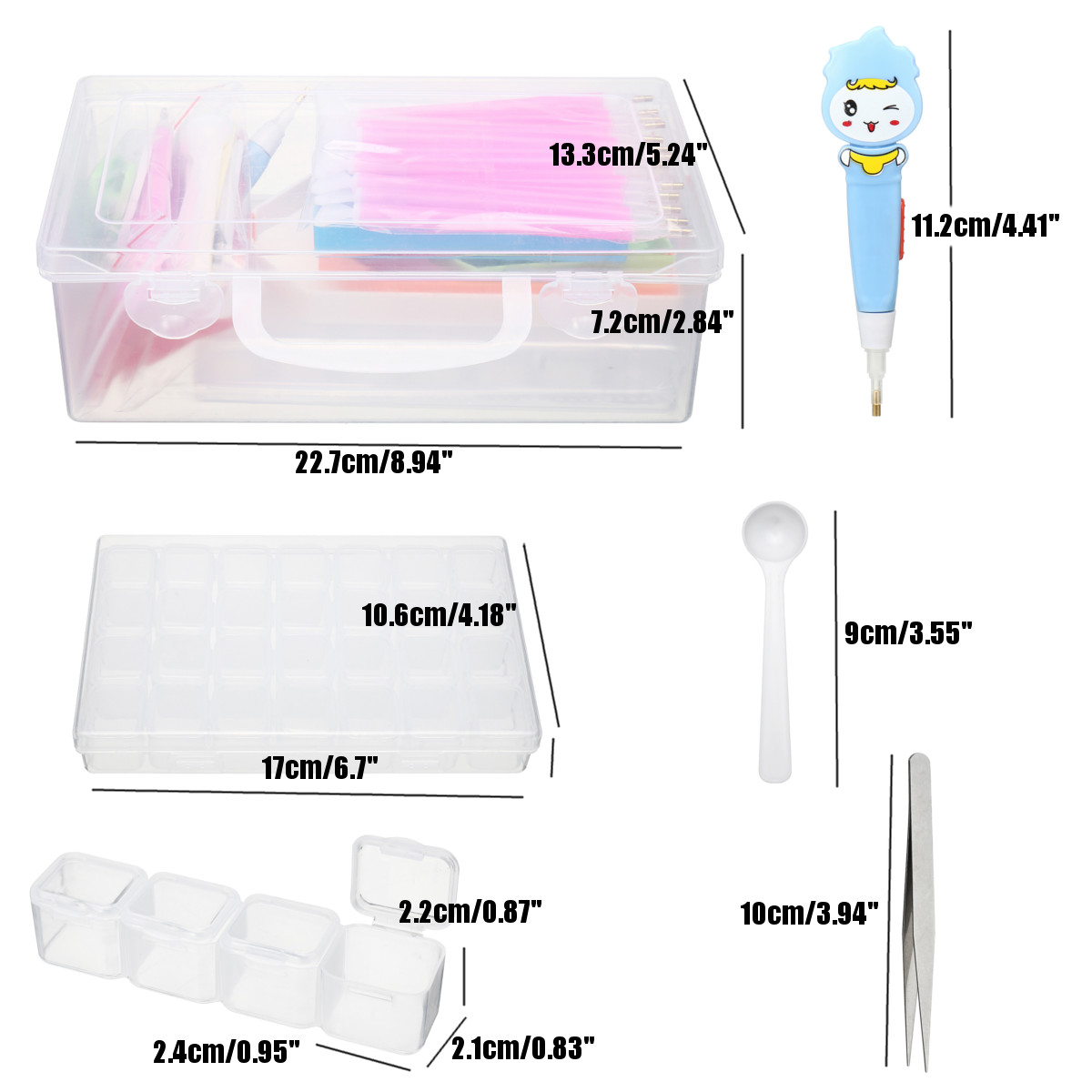 215Pcs-5D-Diamond-Painting-Tools-Kit-DIY-Diamond-Embroidery-Accessories-Pen-Set-1457714-3