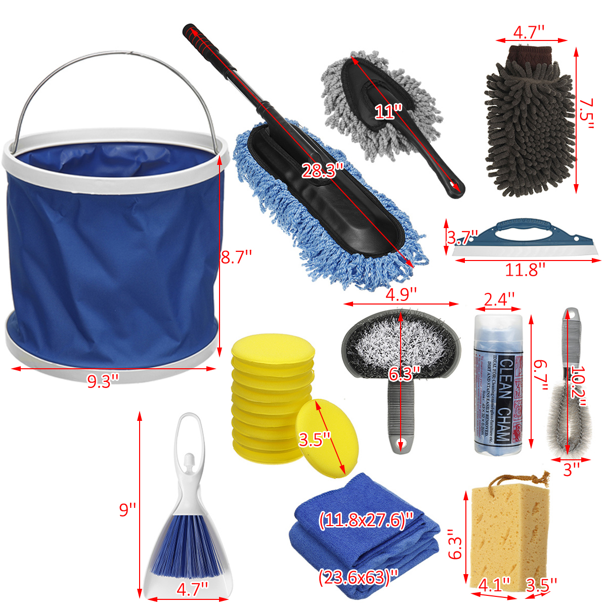 22Pcs-Car-Cleaning-Washing-Tool-Kits-Towel-Brush-Sponge-Mop-Gloves-Sponge-Kit-1842332-7