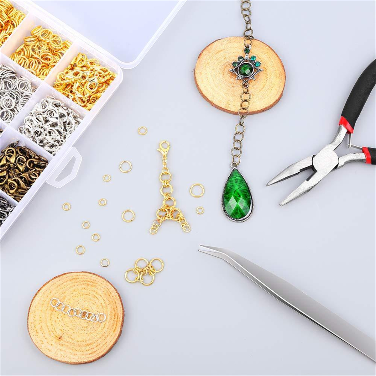 22Pcs-Jewelry-Making-Tools-Repair-Kit-Jewelry-Pliers-Beading-Wire-Set-DIY-Craft-1713659-16