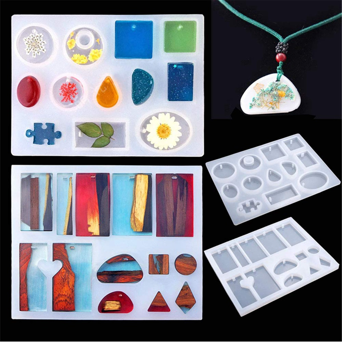 277Pcs-Jewelry-Silicone-Mold-Set-DIY-Craft-Resin-Casting-Making-Jewelry-Pendant-1768742-5