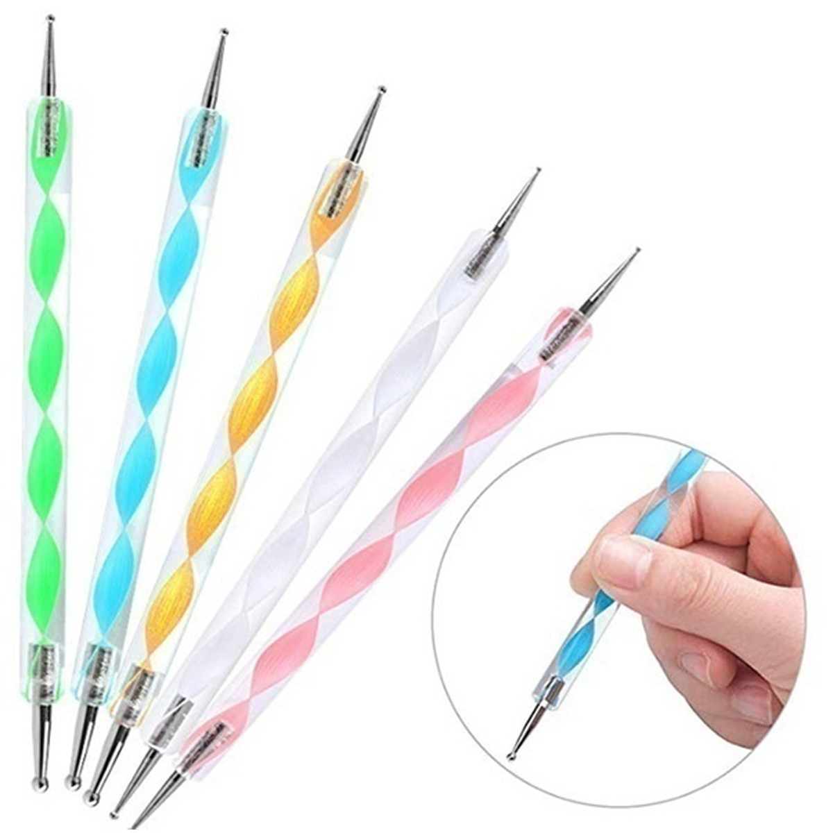 27Pcs-Acrylic-Spiral-Bar-Mould-Kit-Dotting-Painting-Tool-Mandala-Rocks-Painting-Stencils-1677012-7