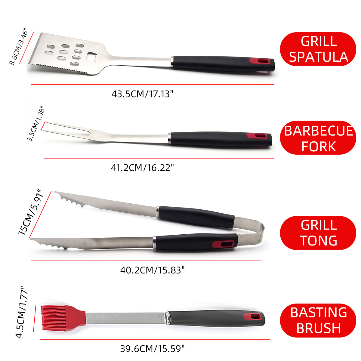 4PCS-BBQ-Stainless-Steel-Barbecue-Utensils-Kit-Outdoor-Grill-Tools-Brush-Tong-Tools-Kit-1708219-8
