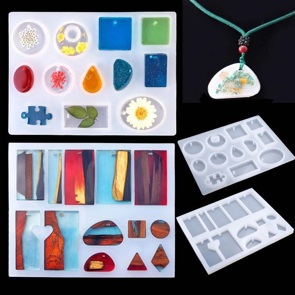 83x-Silicone-Resin-Casting-Mold-Tool-Sets-Kit-DIY-Pendant-Jewelry-Bracelet-Making-1808640-2